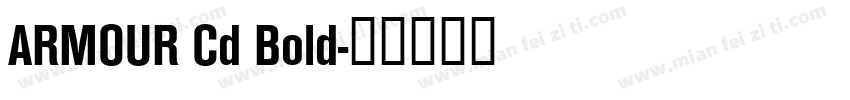 ARMOUR Cd Bold字体转换